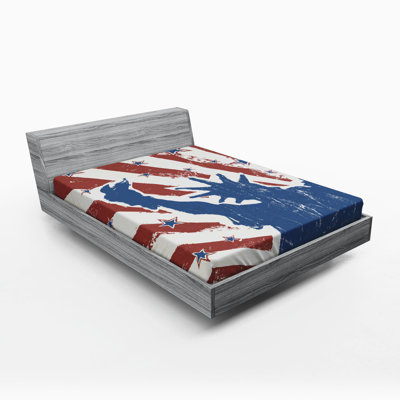 4Th Of July Microfiber Fitted Sheet