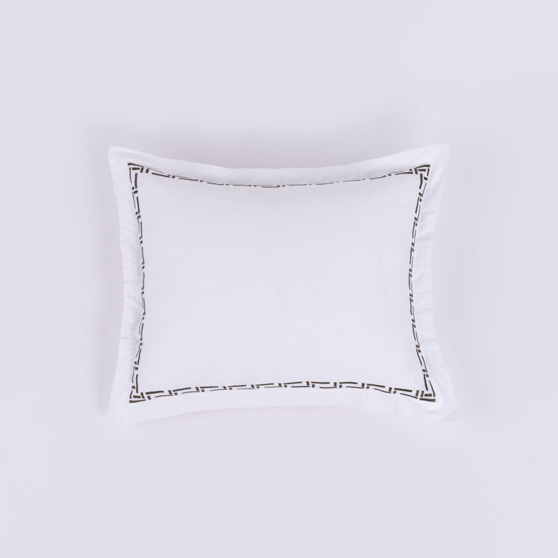 Edison Cypress Sham - Standard, Biege, Full / Double