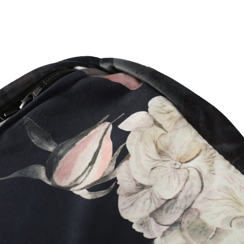Repose-pieds 24 po, Velours noir