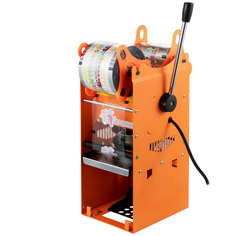 Manual Tea Cup Sealer Machine, 300-500 Cup/h Manual Boba Tea Sealer Machine,  Boba Tea Sealing Machine, 90/95mm Cup Diameter Cup Sealing Machine with Heating Technology for Bubble Milk Tea