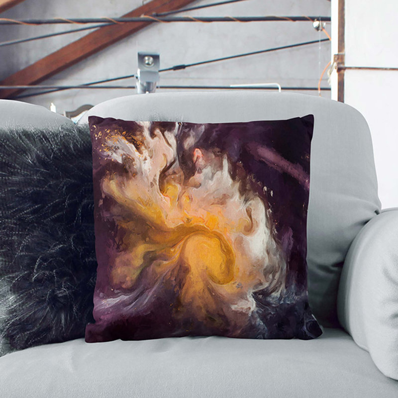Universe Vol.19 Cushion with Filling, 55cm H x 55cm W x 20cm D, White