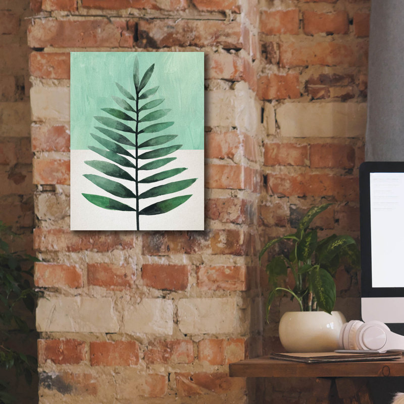 Toile épique Graffiti «Verging Palm 2» par Annie Warren, 12 po x 16 po, H 16 po x l 12 po