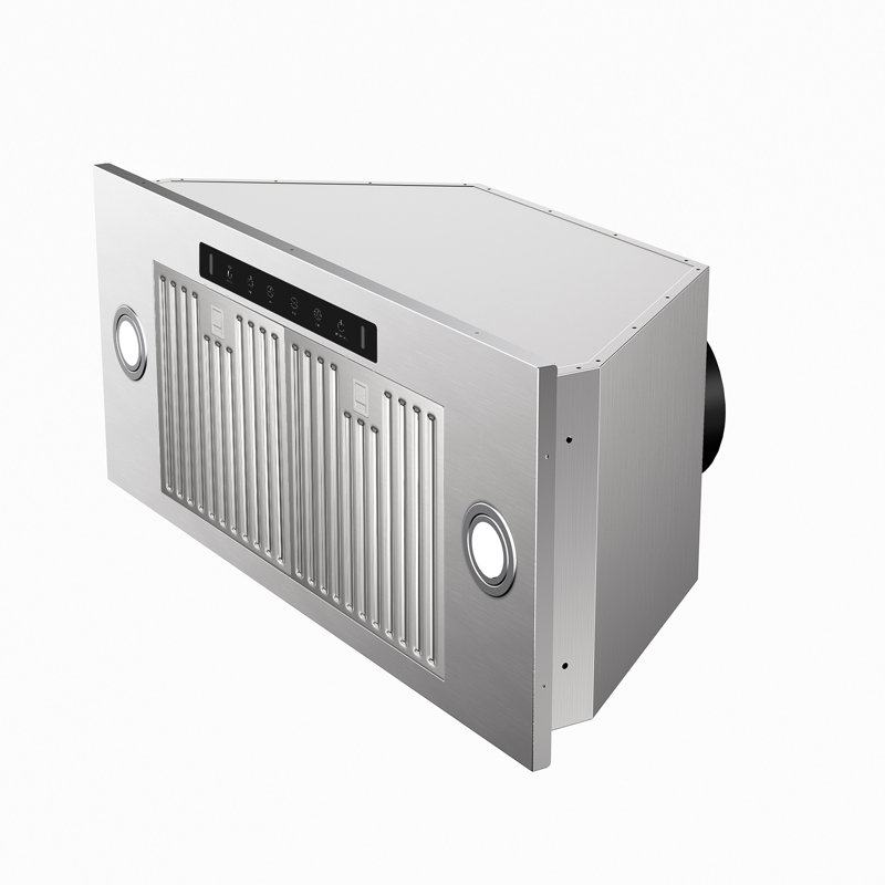 36"IKTCH 900 Cubic Feet Per Minute Ducted Insert Range Hood with Baffle Filter and Light Included, Stainless steel