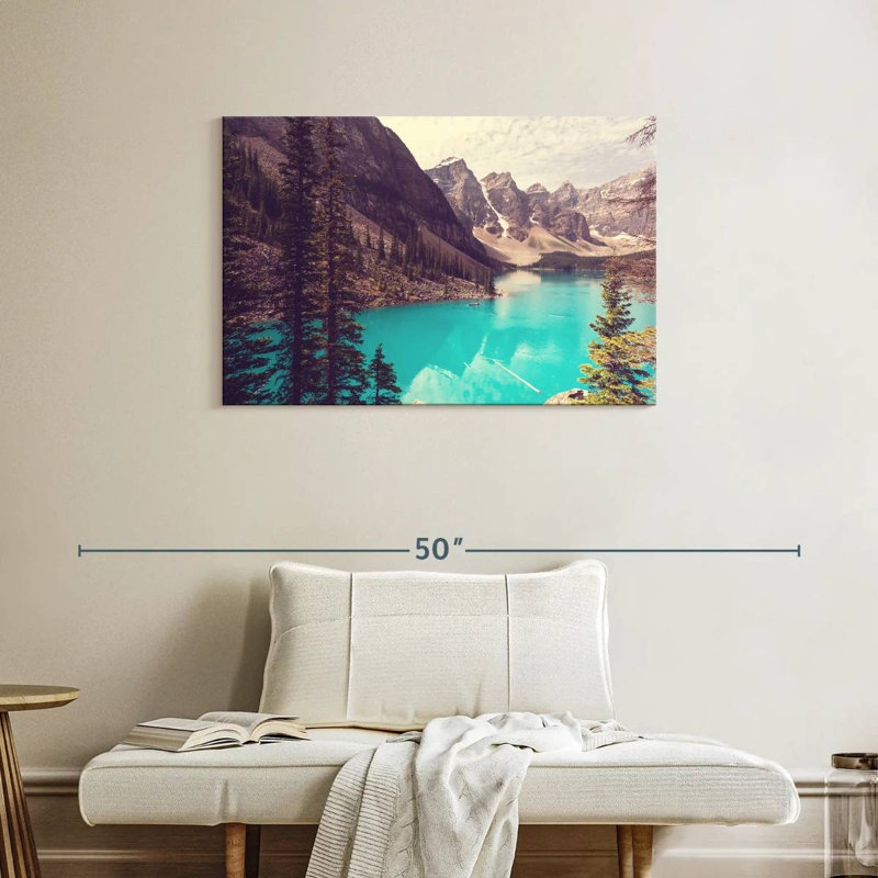 Lac Moraine d'Alvord Canada, H 24 po x l 36 po