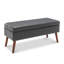 Banc de rangement avec accoudoirs 43,3 po avec pieds en bois-398012832-398012834