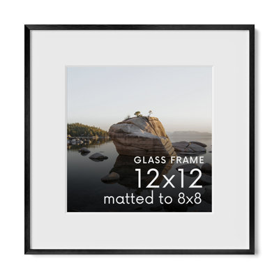Cadre photo en métal avec verre