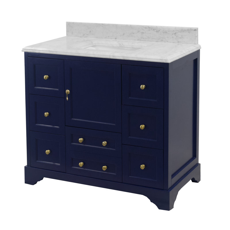 Ensemble de meuble-lavabo simple 42 po Tilford, Bleu royal