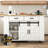 Kitchen Island With Wheels And Drop Leaf Countertop, Rolling Kitchen Island Cart, With 2 Drawers And Adjustable Shelves-657940416