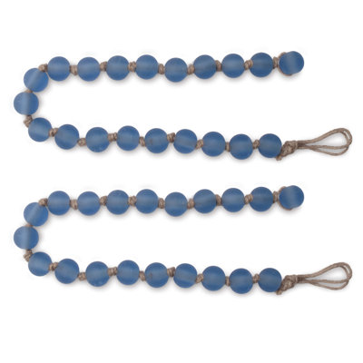 Frosted Glass Bead Garland (Set of 2)