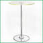 Table basse Indra avec plateau en verre chromé et éclairage DEL Entretien facile