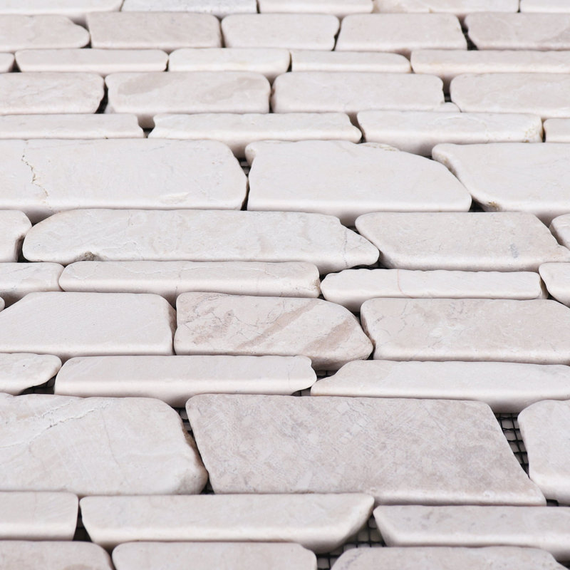 Stone Wall Tiles - 10 Pack, White