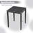 Square Dining Table For 4-person With Solid Wood Frame For Dining Room