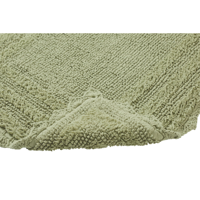 Rasika 100% Cotton Tufted 2 Piece Bathroom Rug Set, Reversible, Super Absorbent & Extra Soft Machine Washable Bath Rug Ideal for Shower & Tub Areas