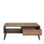 Table basse moderne scandinave, Oslo et noyer, 43,3 po x 16,5 po x 25,6 po | 100% panneau de particules enduit de mélamine, épaisseur: 0,6 pouce | Design élégant et fonctionnel pour le salon et les espaces de détente-1474808885