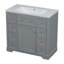 Ensemble de meuble-lavabo 36 po avec lavabo 36 po avec une armoire et six tiroirs-1090964228