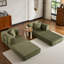 Canapé-lit convertible avec coussin cylindrique, canapé-lit pliant en velours côtelé avec cadre de forme fixe, canapé-lit de salon pour la chambre à coucher (vert)-145506678