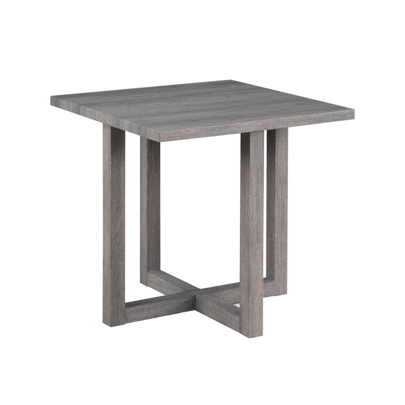 Moseberg 24" Distressed Gray End Table