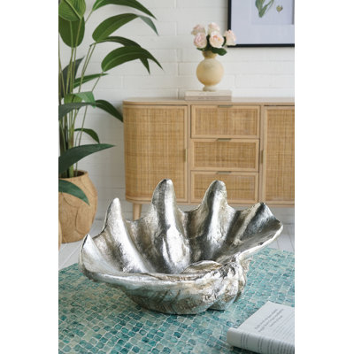 22.5X14x10" Decorative Shell Bowl