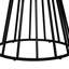 Oak Round Solid Wood Top Metal Base Dining Table