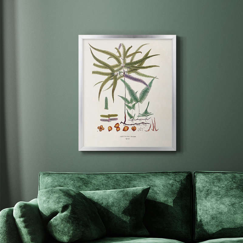 Toile encadrée de qualité supérieure Botanical Society, Argent, H 24 po x l 20 po