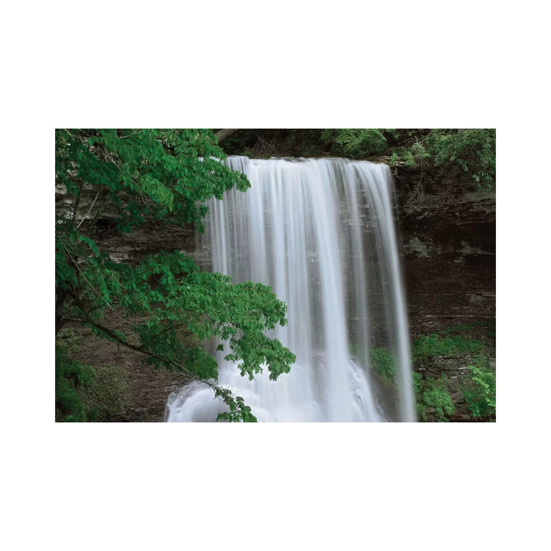 Cascading Waterfall In Jefferson National Forest, Virginia by Tim Fitzharris - Wrapped Canvas Print
