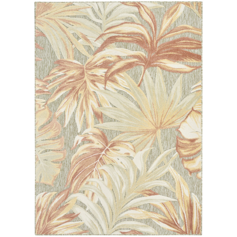Anathea Floral Indoor / Outdoor Area Rug, Rectangle 107 x 168 cm