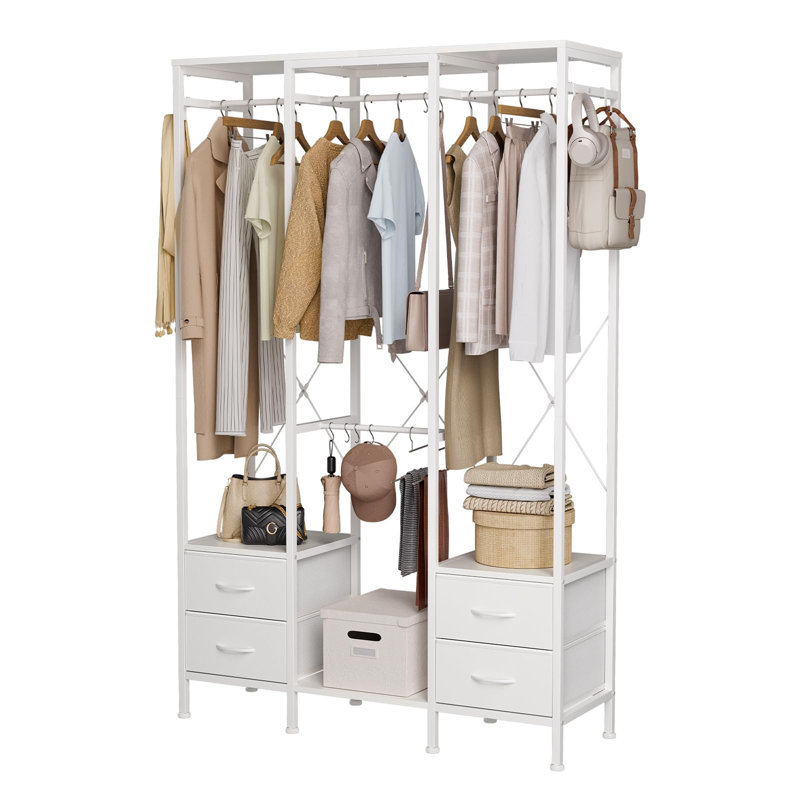 110cm Clothing Rack, White