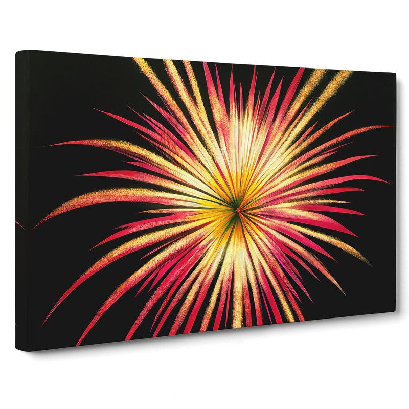 Glowing Fireworks - Wrapped Canvas, 35cm H x 50cm W x 3cm D
