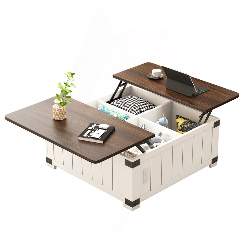 Table basse à plateau relevable Farmhouse
