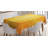 Ambesonne Yellow Tablecloth, Victorian Style Antique Pattern With Ornamental Flourish Vintage Design Illustration, Rectangular Table Cover For Dining Room Kitchen Decor, 52" X 70", Marigold-44983983
