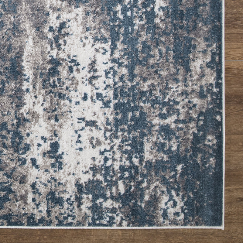 Abstract Indoor Rug, Rectangle 6'7" x 9'3"