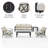 Mosier 5 - Person Patio Conversation Set with Cushions-116087432-116087439