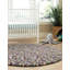 Tapis uni / rayé de couleur rose et mauve Rosston