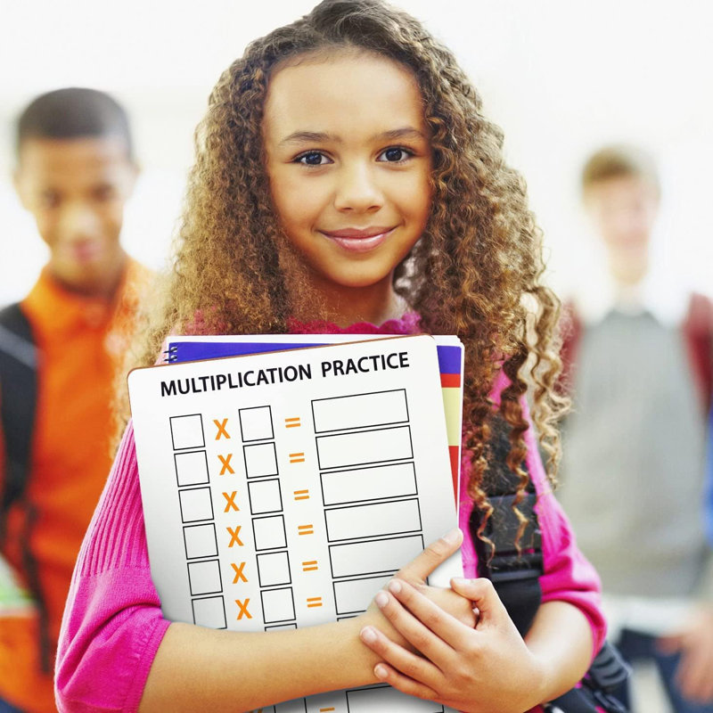 2 Pack Dry Erase Multiplication Chart Whiteboard 9" X 12" Multiplication Table L Double Sided