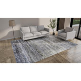 Gray Nu Vibrant Tibetan Silk Rug - 8'11" x 11'10"