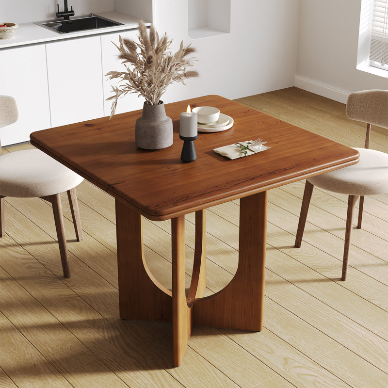 Solid Wood Dining Table, Brown
