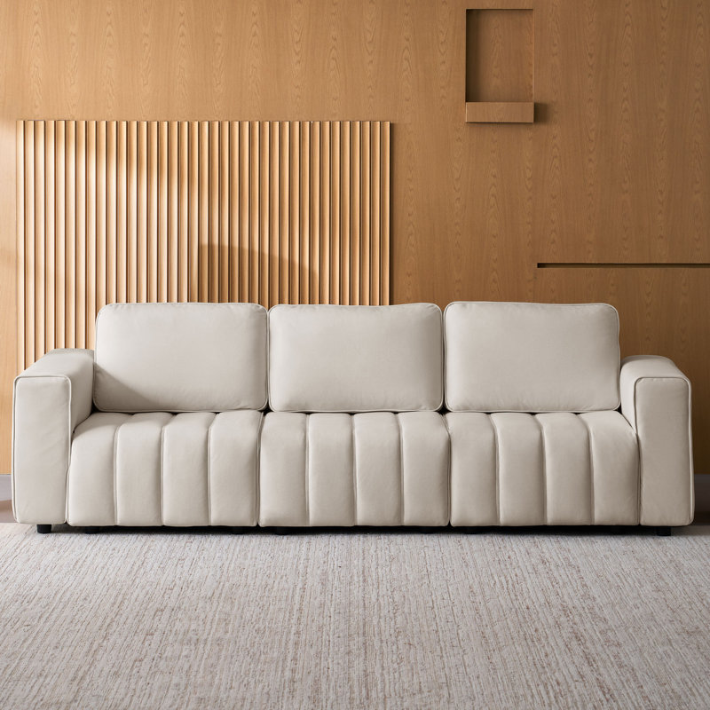 Canapé capitonné Hofmeister, Beige
