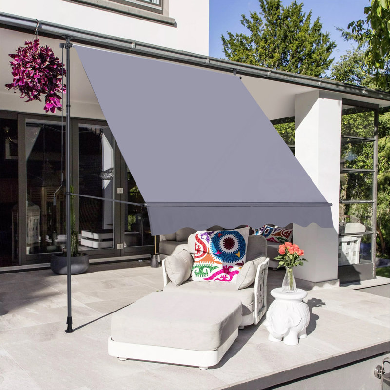 Auvent de patio rétractable polyvalent avec protection UV et multiples fonctionnalités