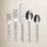 over&back Hand-Forged 18/8 Flatware Set - Service for 4