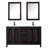 Daria 60'' Double Bathroom Vanity with Carrara Marble Top-97961470-97961471-97961475