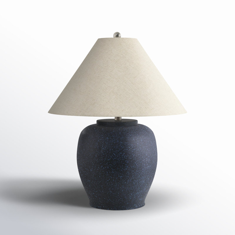 Trini Kiku Table Lamp, Wheat, Blue