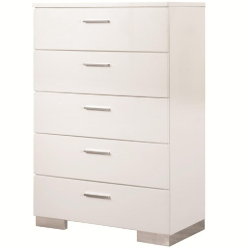 Commode 5 tiroirs en bois modern Townley