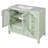 36" Green Bathroom Vanity With Ceramic Sink