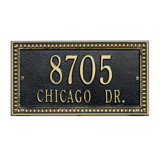 Egg and Dart 2-Line Wall Address Plaque