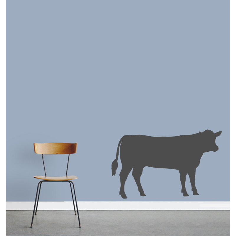 Décalcomanie murale vache, Gris foncé