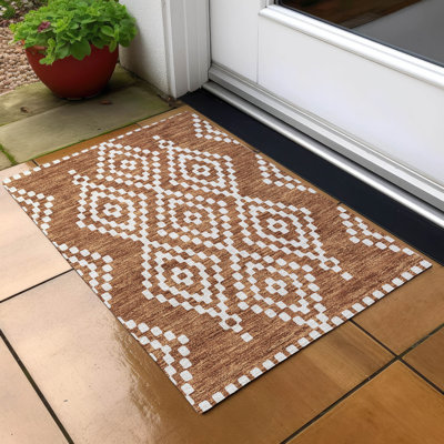 Malek Indoor/Outdoor Area Rug with Non-Slip Backing