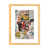 Beige Wood Framed Paper