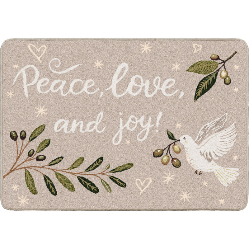 Peace Peace Joy, 2'0"x2'9" Rectangle
