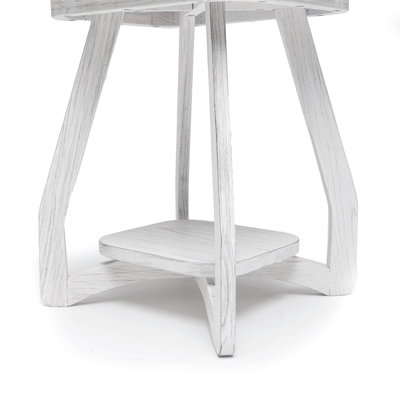 Surfside - Table de chevet - Finition blanc patiné