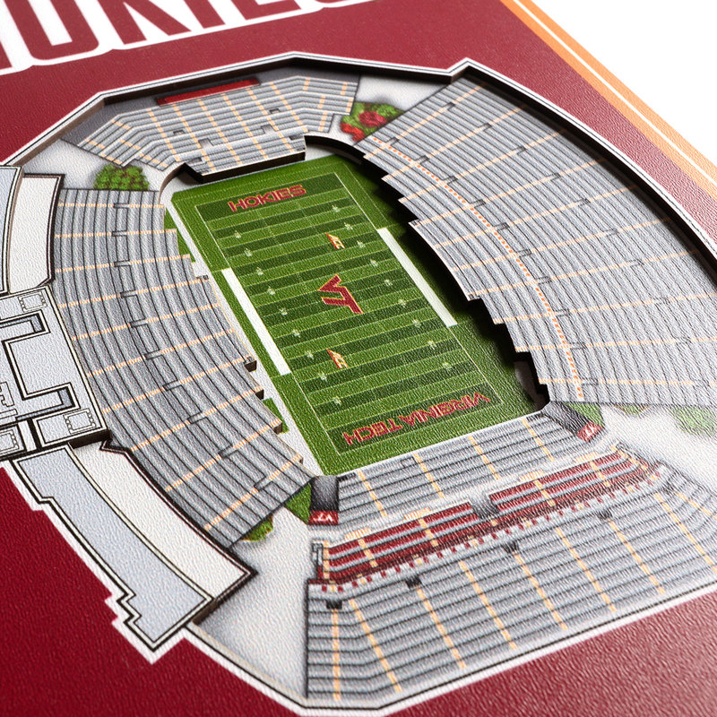 Memphis Tigers 3D Wall Décor, Virginia Tech Hokies